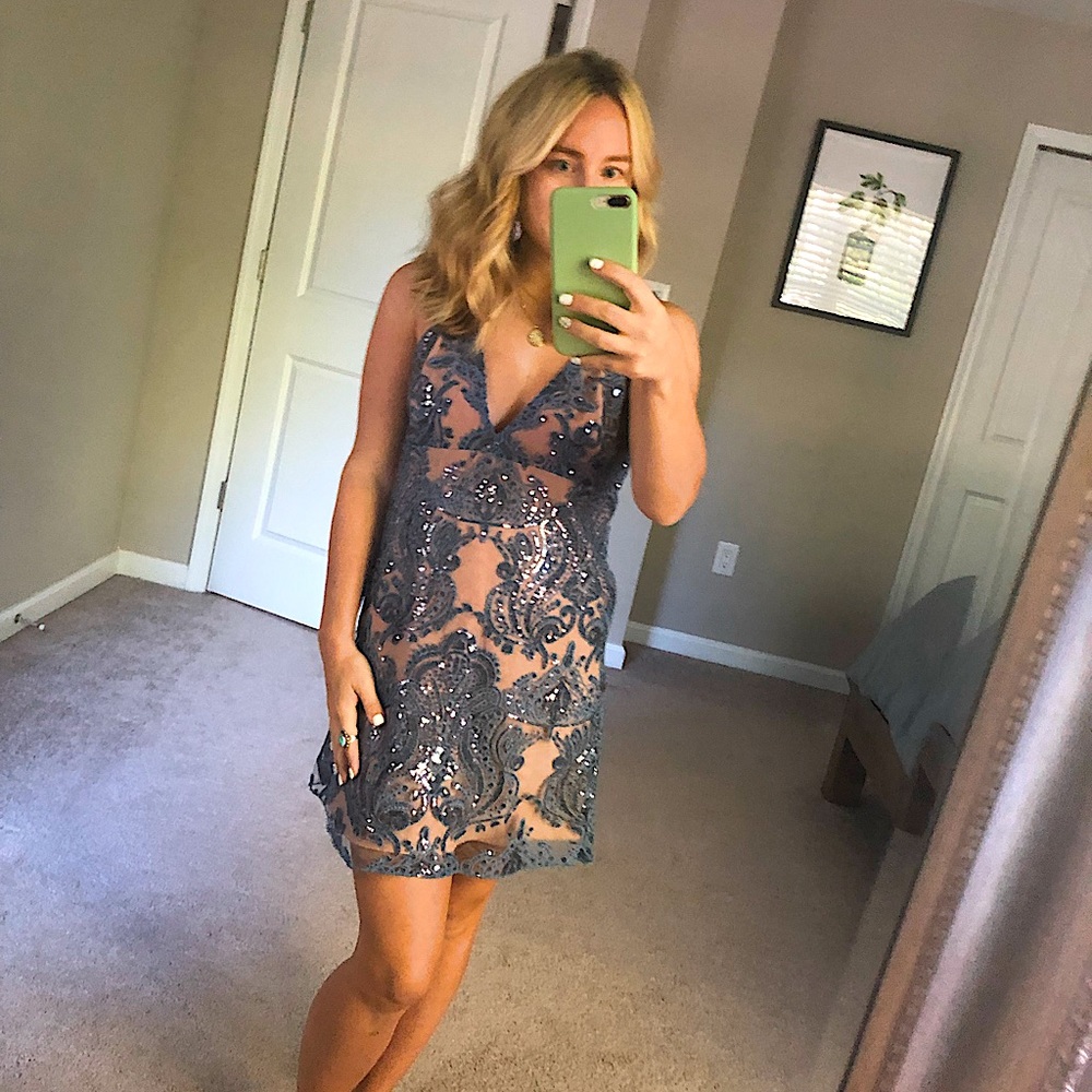 Free People Night Shimmer Dress